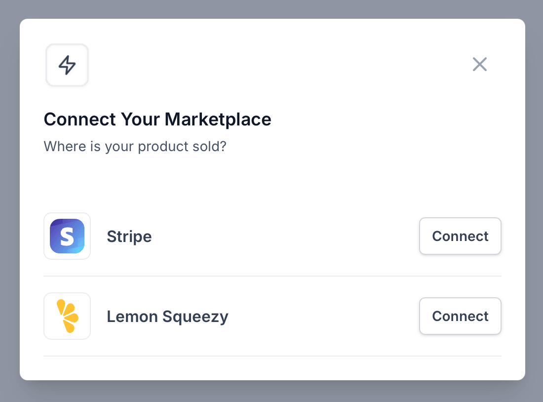 Team Settings Integrations section with Connect Stripe button